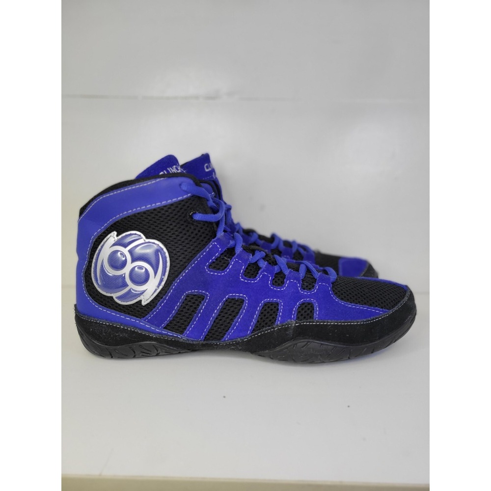 Clinch Gear Wrestling Shoes mens Sz 9.5 Blue Clinchgear MMA Lifting  Boxing BJJ